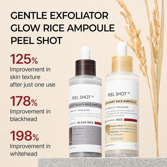 Peel Shot Glow Rice Ampoule Duo