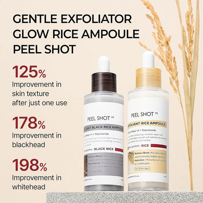 Peel Shot Glow Rice Ampoule Duo