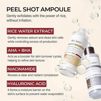 Peel Shot Glow Rice Ampoule Duo